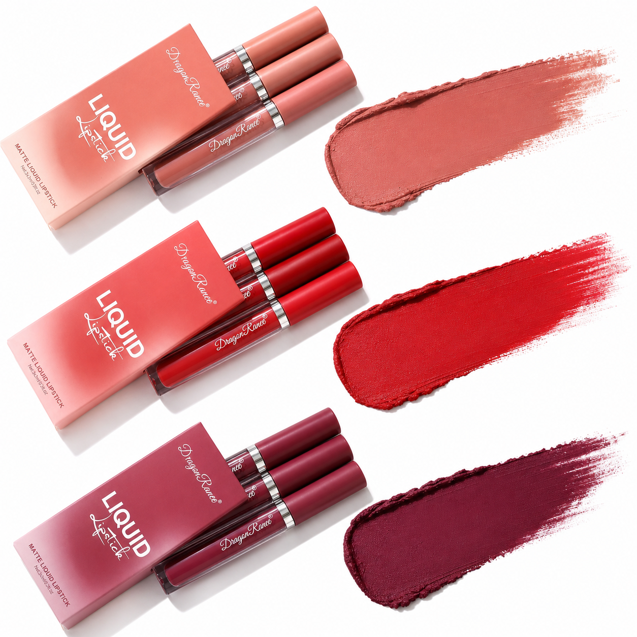 Rouges à lèvres mat 3 pièces